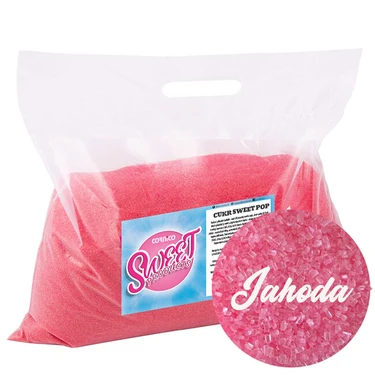 Cukr Sweet POP Jahoda červená 5 kg sáček