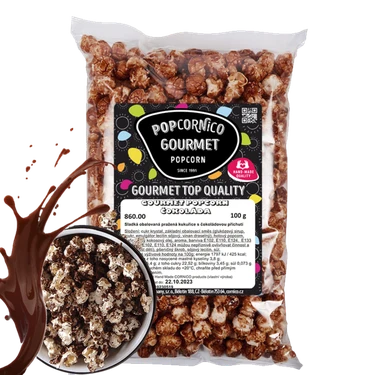 Gourmet popcorn s příchutí Čokoláda 100 g