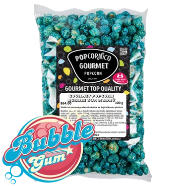 Gourmet popcorn Bubble Gum Šmoulí 100 g