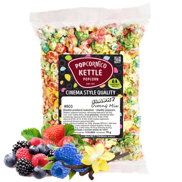 Kettle Popcorn Sladký Mix s ovocnou příchutí 70 g
