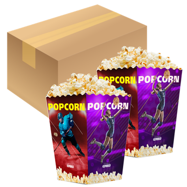 Krabička 1,5 L popcorn MINI SPORT karton 450 ks