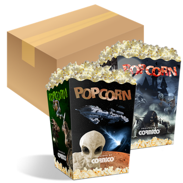 Krabička 3,0 L popcorn MIDI Cinema Hrdinové karton 250 ks