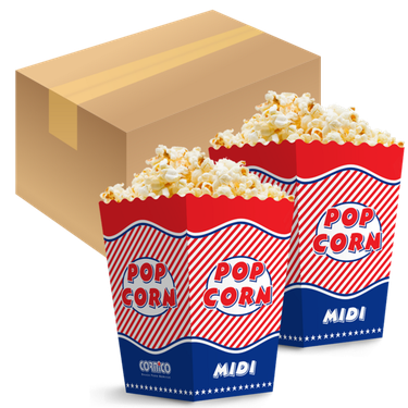 Krabička 3,0 L popcorn MIDI karton 400 ks
