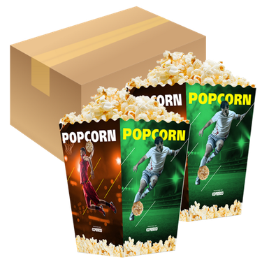 Krabička 3,0 L popcorn MIDI Sport karton 400 ks