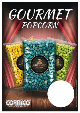 Plakát Gourmet Popcorn A4