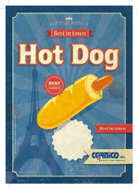 Plakát Hot Dog Francouzský A4