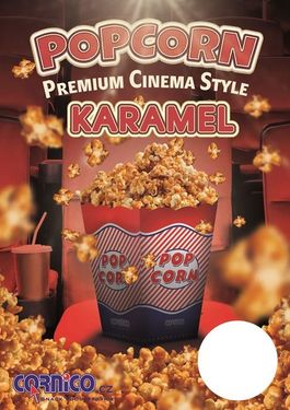 Plakát Popcorn Karamel A4