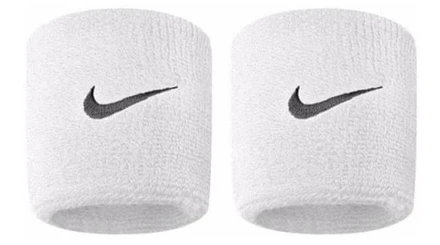 Potítka Nike 2 ks bílá / černá " BONUS