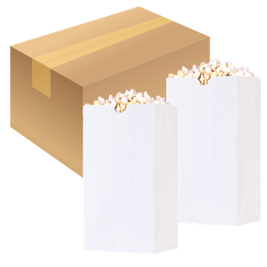 Sáček 1,46 L popcorn MINI bianco bílý karton 1000 ks