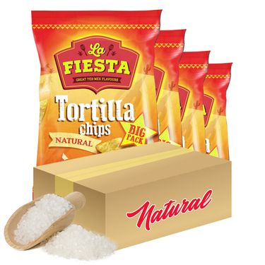 Tortilla Lupínky La Fiesta Natural 750 g karton 10 sáčků