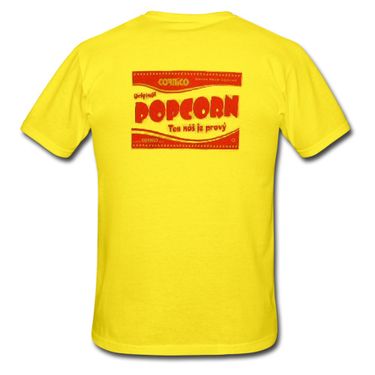 Tričko Popcorn žluté