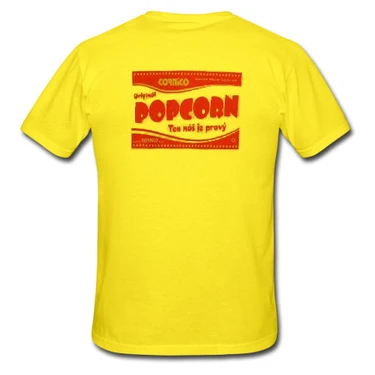 Tričko Popcorn žluté vel.XL